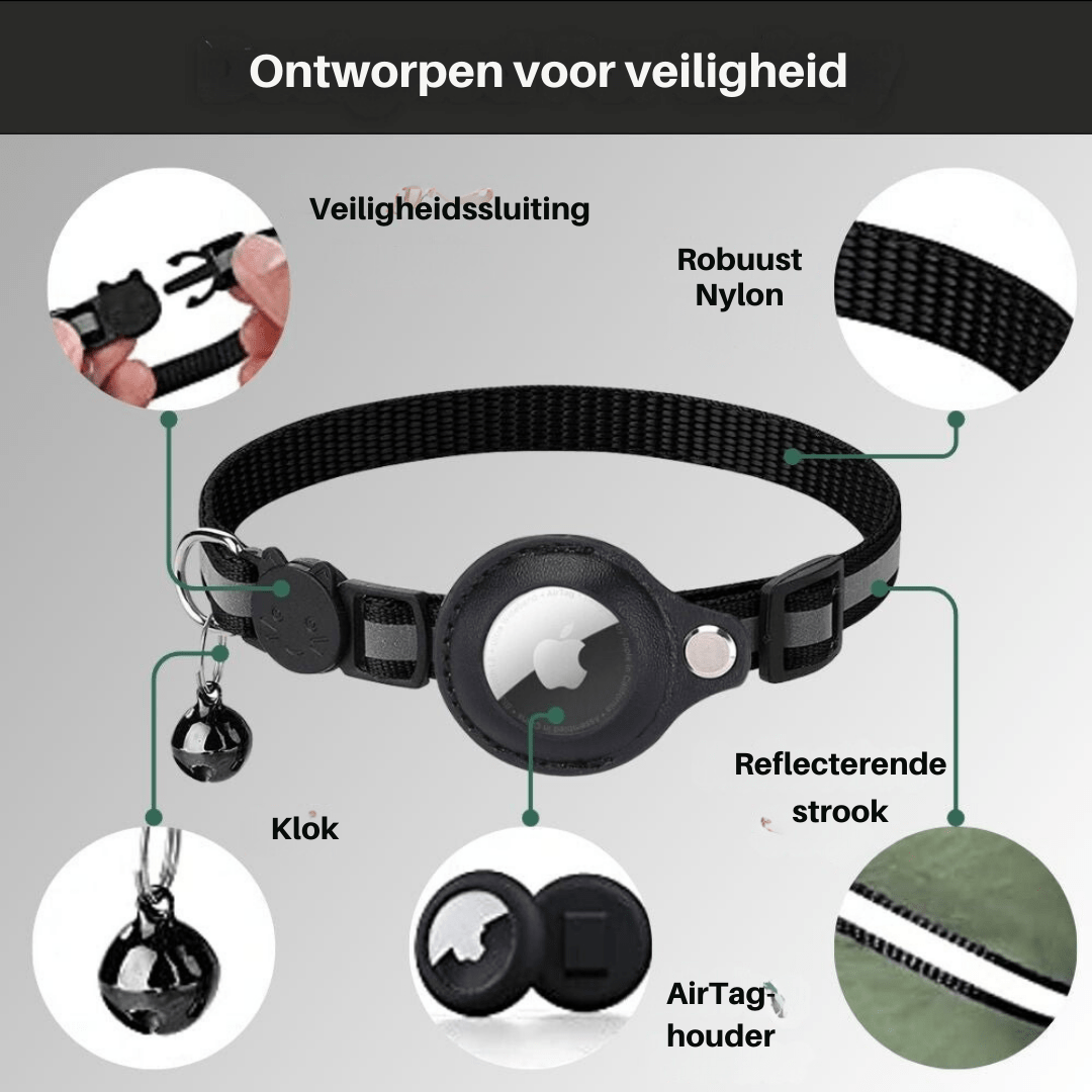 PawGuard GPS-Tracker-Halsband für Katzen mit reflektierendem Sicherheitsverschluss für Katzenbesitzer