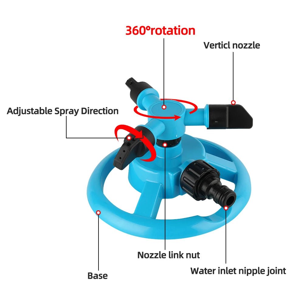 AeroFlow Automatic 360 Degree Nozzle For Effortless Balanced Watering For Gardeners