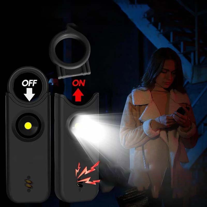 Přenosný osobní bezpečnostní alarm NovaSafe s LED světlem pro běžce
