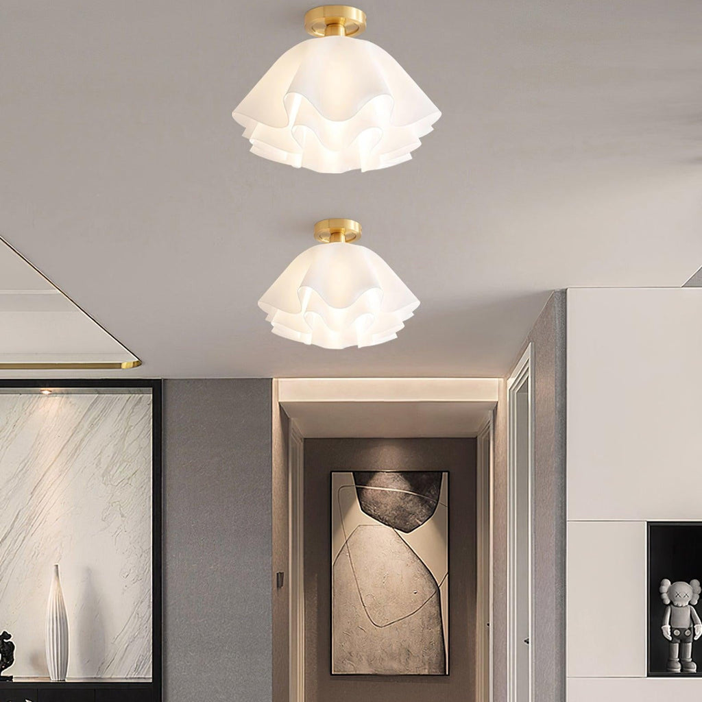 Sorvella Brettet Taklampe med Kobberbase, Moderne