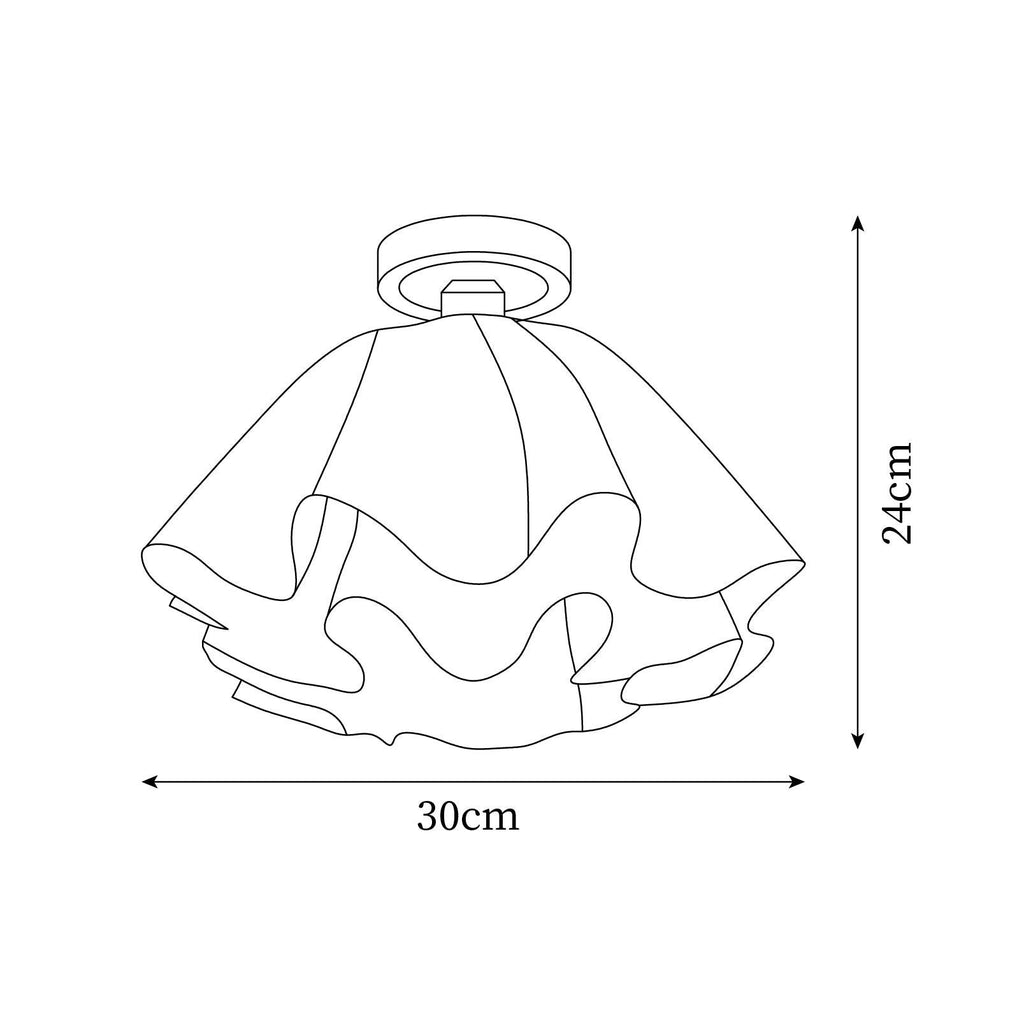 Sorvella Brettet Taklampe med Kobberbase, Moderne