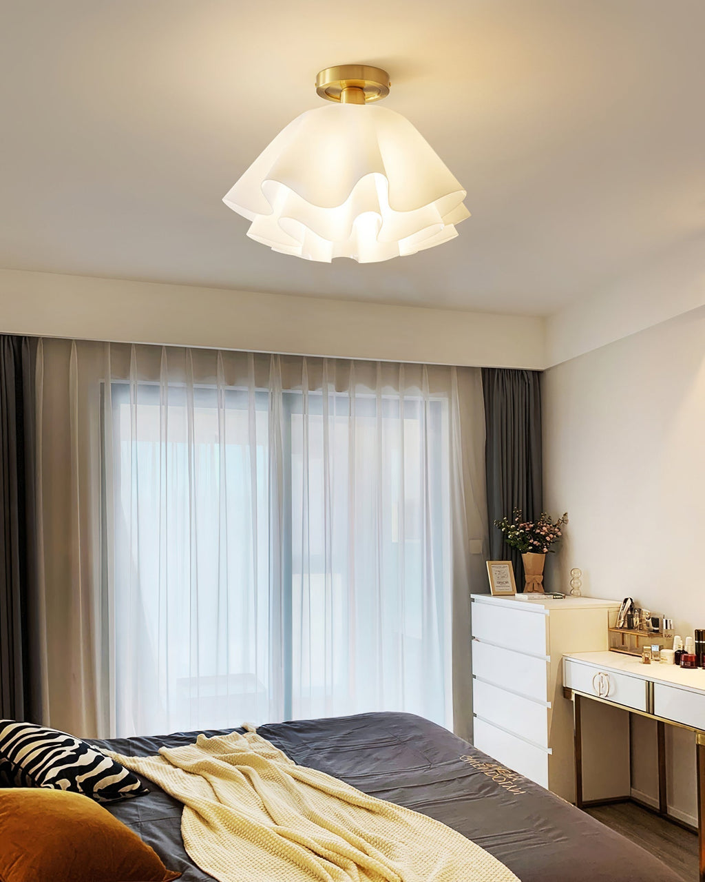 Sorvella Brettet Taklampe med Kobberbase, Moderne