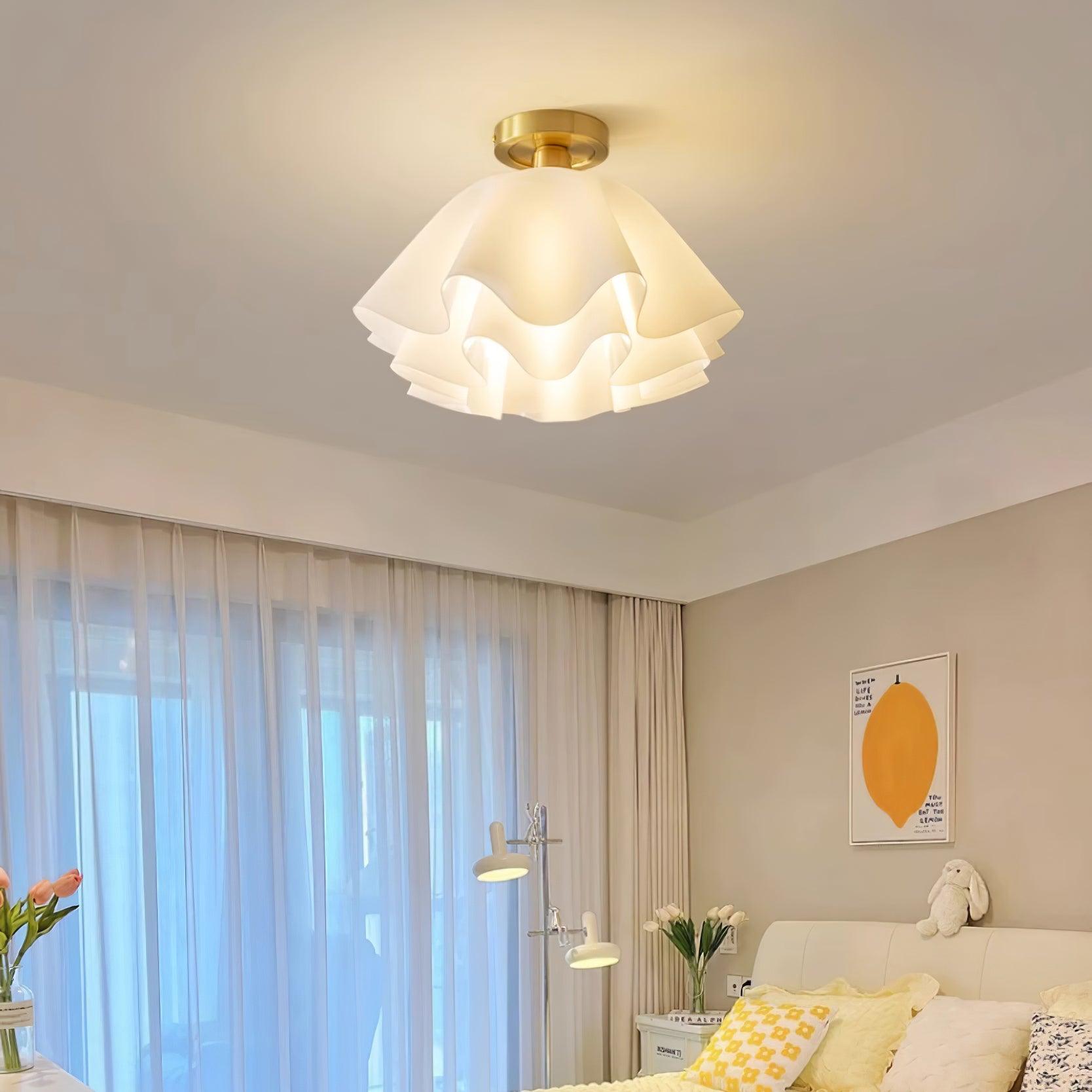 Sorvella Brettet Taklampe med Kobberbase, Moderne