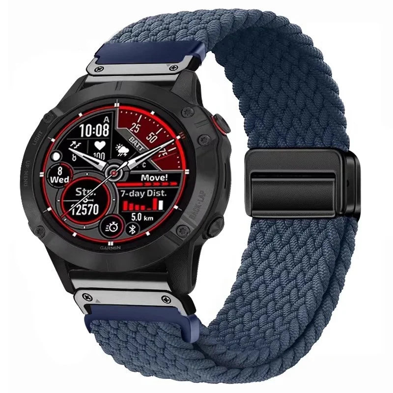 Nylonový řemínek Garmin QuickFit s magnetickou sponou, prémiově nastavitelný fit