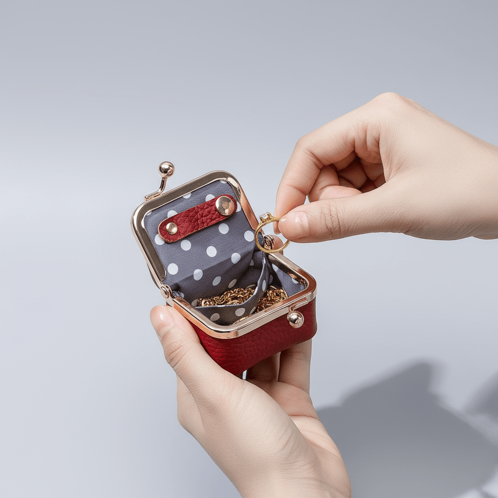 Organizador de Joyas VoyageGuard para Viajeros Estuche de Viaje Compacto y Seguro