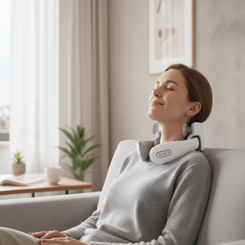 HaloNex smart nakkemassasje med varme for dyp avslapning for profesjonelle