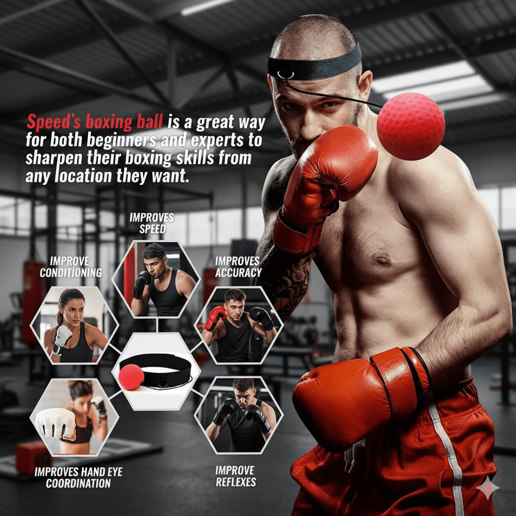PulseFlex Reflex Ball for Boxing Training to Improve Reflexes for Beginners