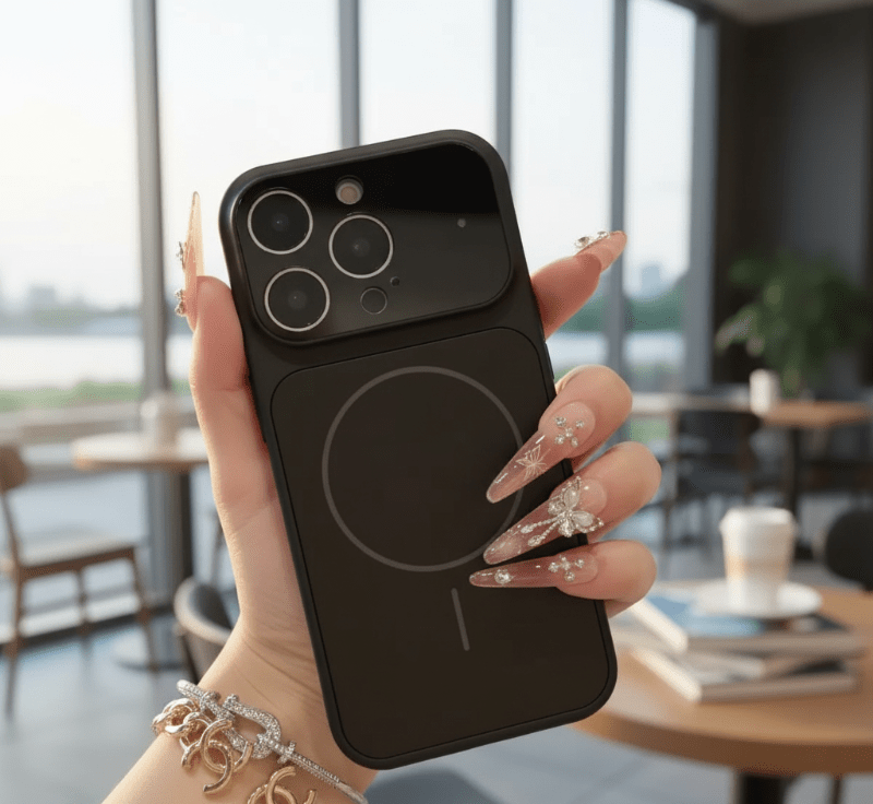 LumaShield Slim Matte MagSafe-deksel for iPhone sømløs lading ripebestandig