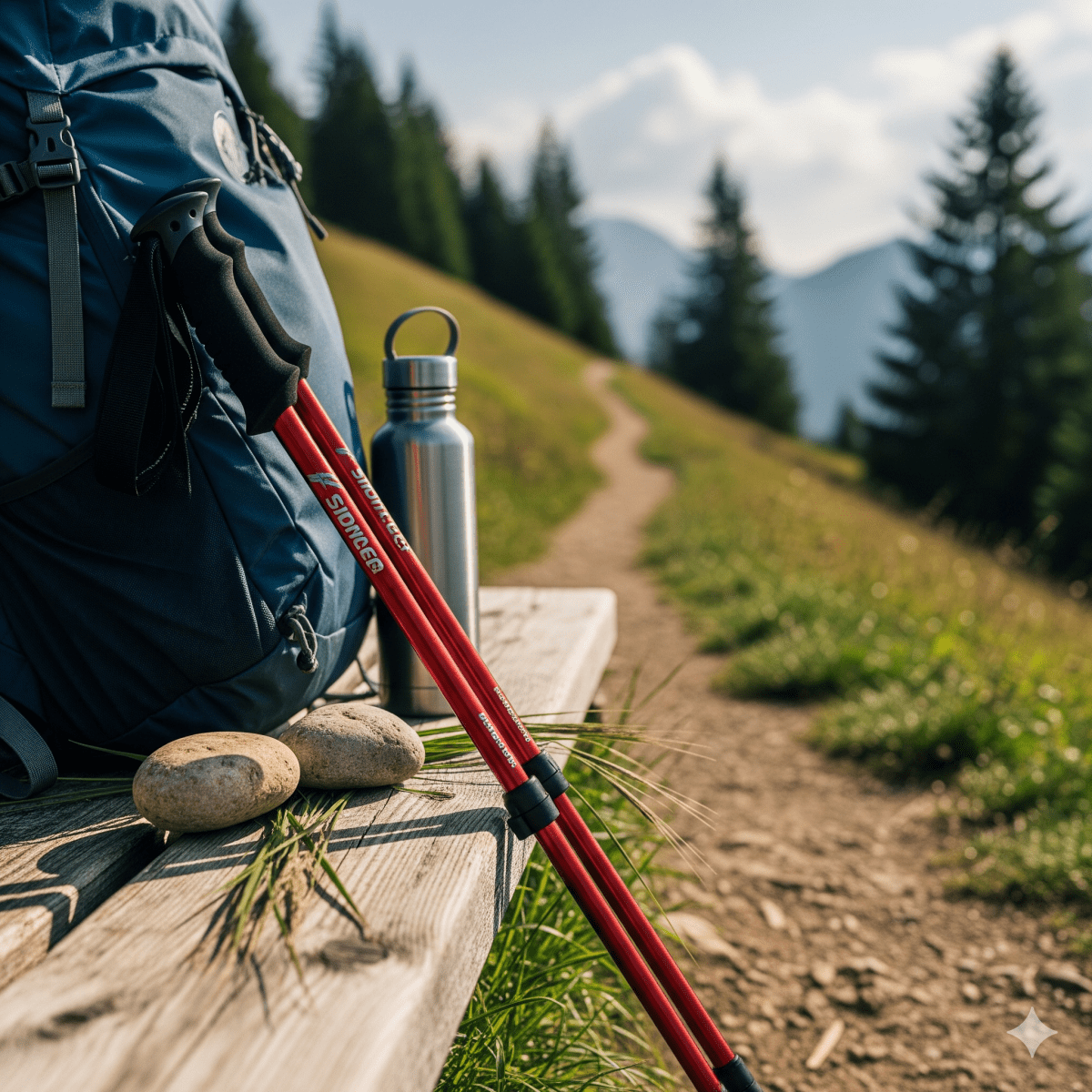 SummitTrail Justerbare Vandrestaver for Turgåere Lettvektige, Stabile og Komfortable