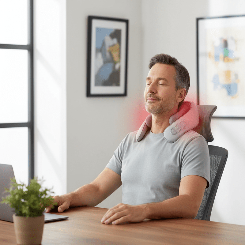 Aurora Elektrisk Shiatsu Nakke- og Trapeziusmassasjeapparat for Dyptrykk