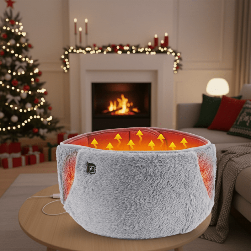 Ceinture Chauffante Électrique CozyWisp 2-en-1 Chauffe-Mains et Taille pour Temps Froid