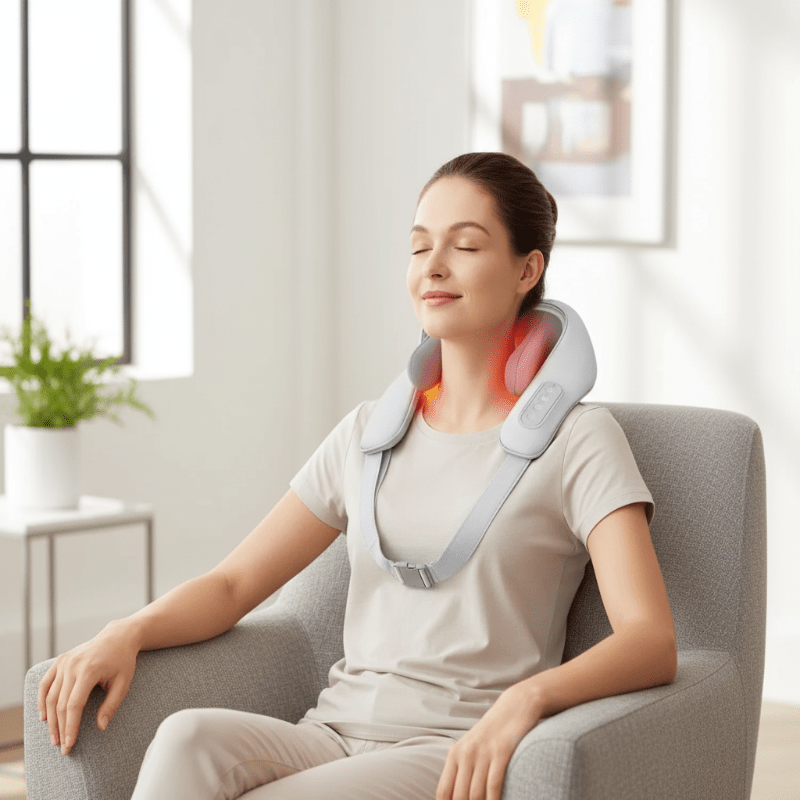 Aurora Elektrisk Shiatsu Nakke- og Trapeziusmassasjeapparat for Dyptrykk