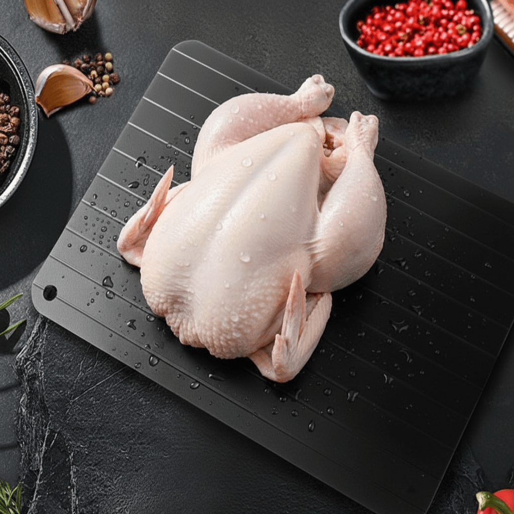 AeroDefrost Aluminium Optøningsbakke til Hurtig Naturlig Optøning for Hjemmekokke
