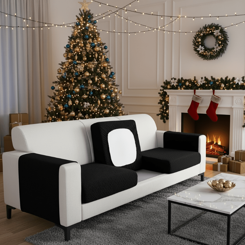 FlexiWeave Elastic Jacquard Sofa Cover Non Slip Premium Protection for Sofas