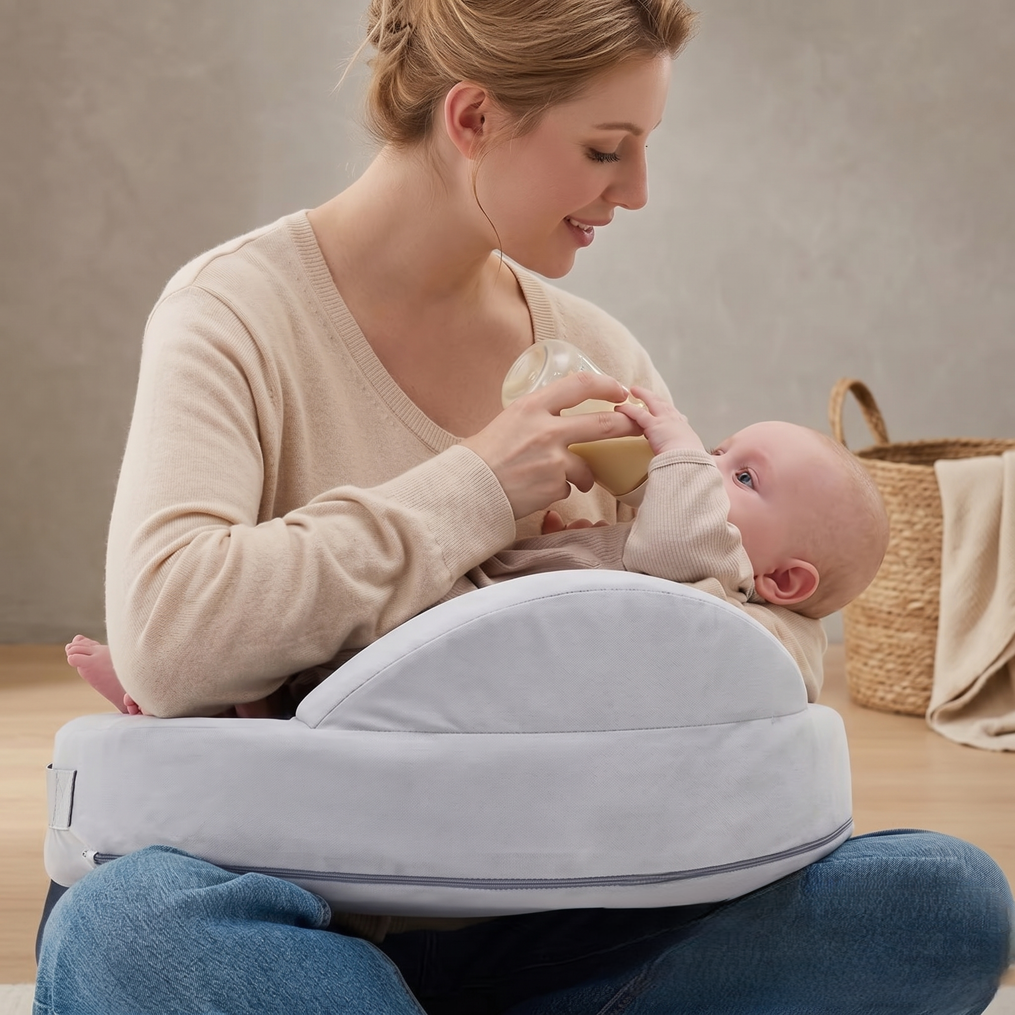 Ergonomisches Kissen zur Fütterungsunterstützung und komfortablen Haltung
