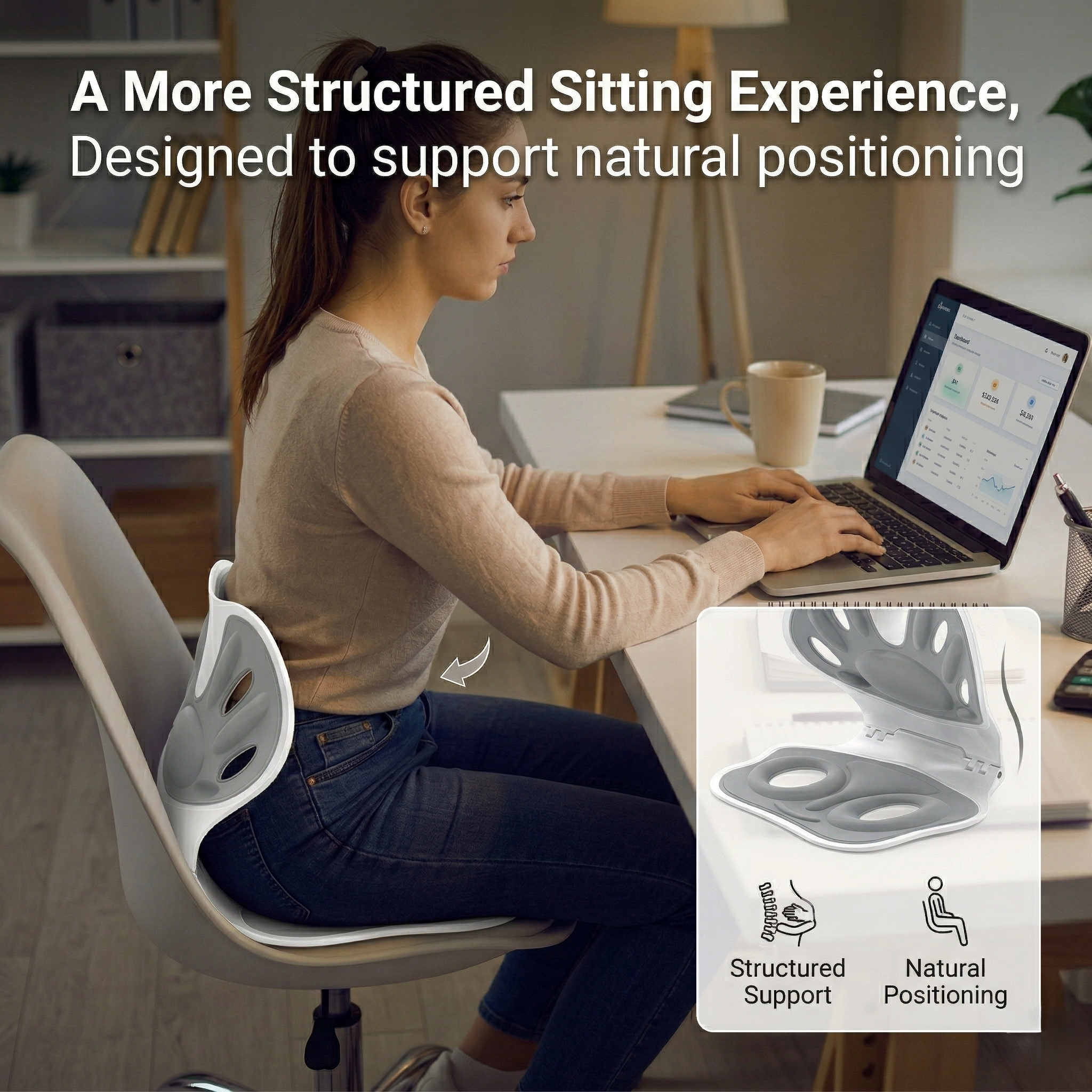 Kovelli Ergonomic Posture Support Cushion For Sitting