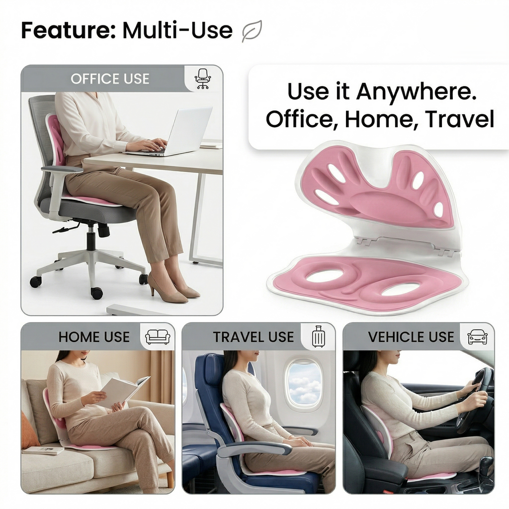 Kovelli Ergonomic Posture Support Cushion For Sitting