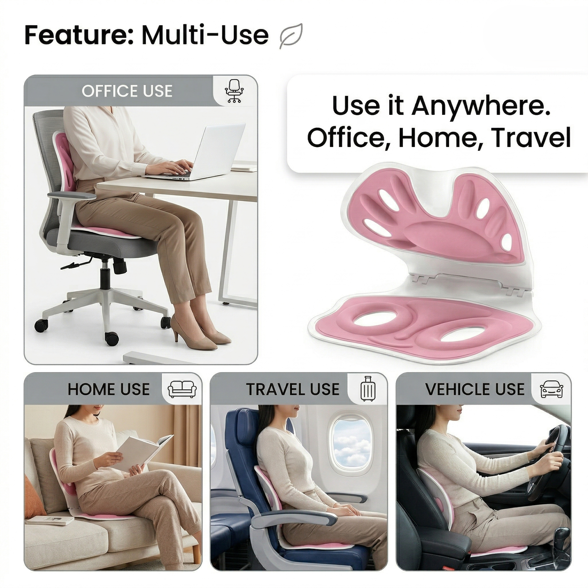 Kovelli Ergonomic Posture Support Cushion For Sitting