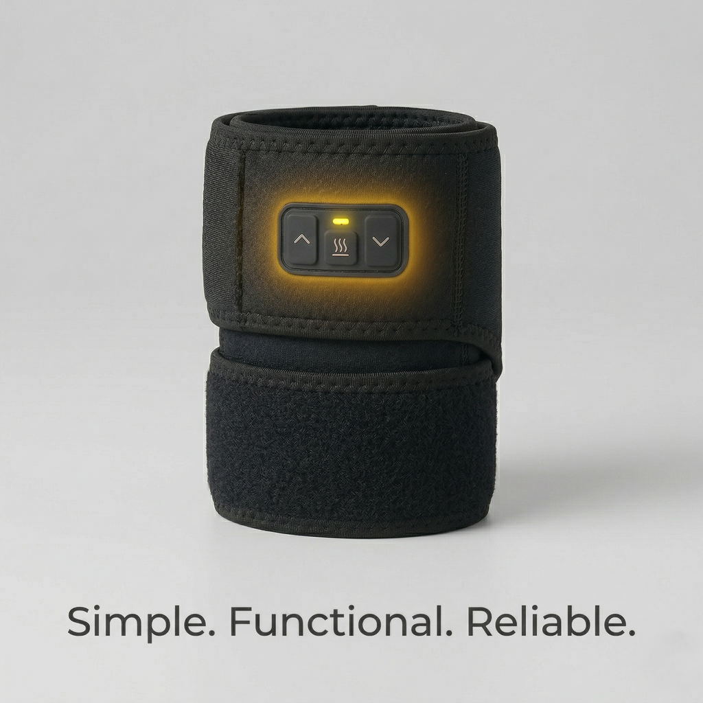 Elbow Sleeve With Heated Compression Adjustable Warmth And Massage