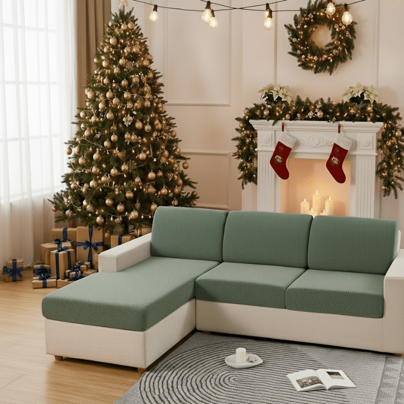 FlexiWeave Elastic Jacquard Sofa Cover Non Slip Premium Protection for Sofas