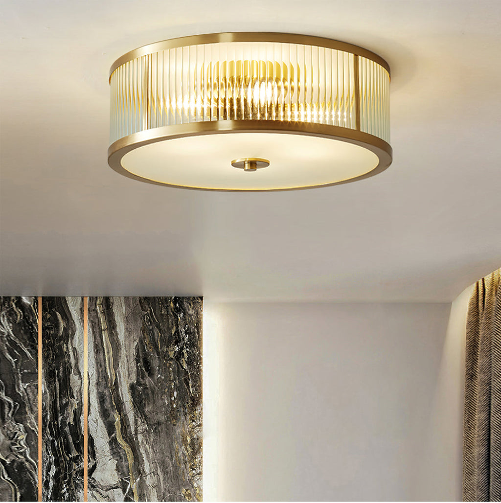 Lampa sufitowa Asterra | vintage z ciepłym, równomiernym światłem