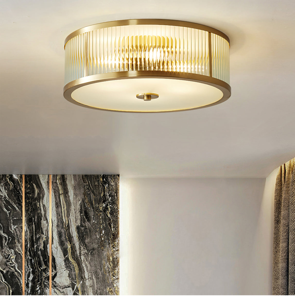 Lampa sufitowa Asterra | vintage z ciepłym, równomiernym światłem