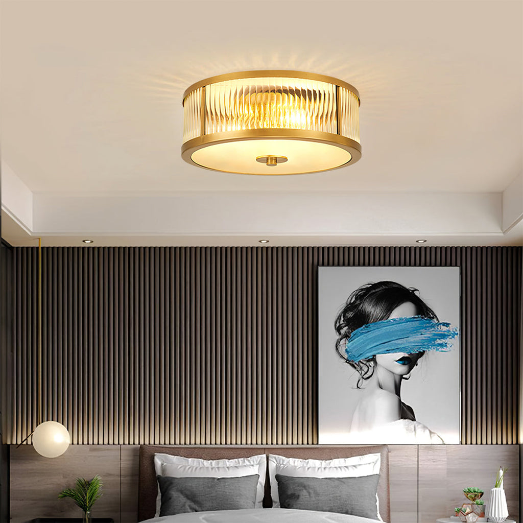 Lampa sufitowa Asterra | vintage z ciepłym, równomiernym światłem