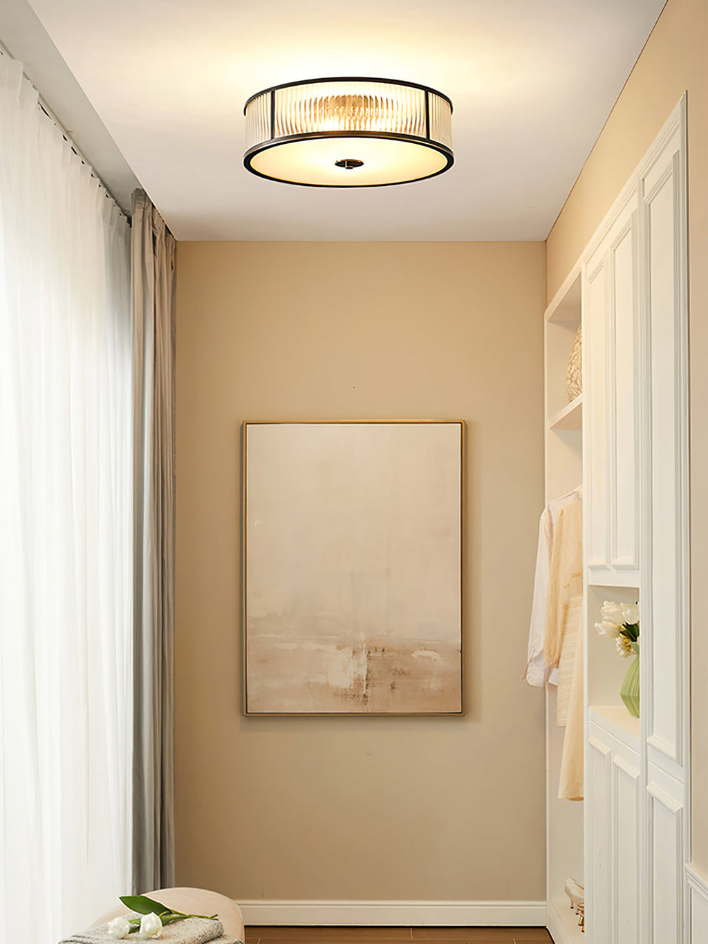 Lampa sufitowa Asterra | vintage z ciepłym, równomiernym światłem