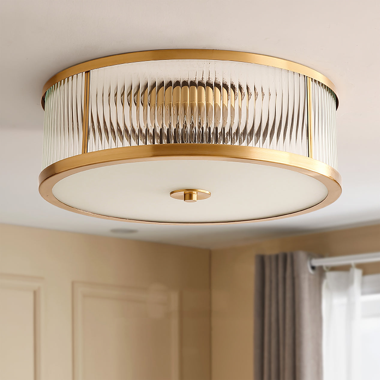 Lampa sufitowa Asterra | vintage z ciepłym, równomiernym światłem