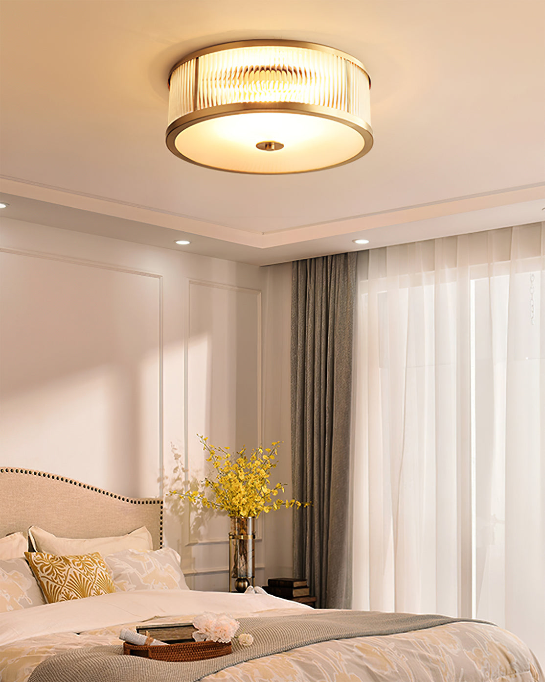 Lampa sufitowa Asterra | vintage z ciepłym, równomiernym światłem