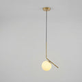 Nordic Style Glass Pendant Lamp With 12-Inch Diameter
