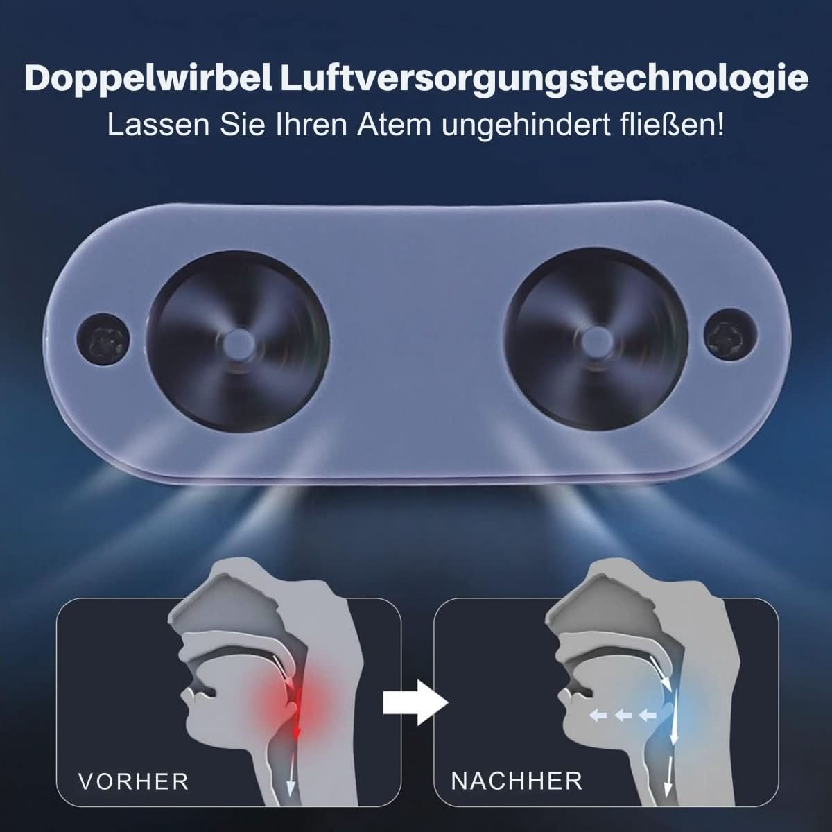 Urządzenie CPAP AirWhisper dla chrapiących Kompaktowy komfort bez maski