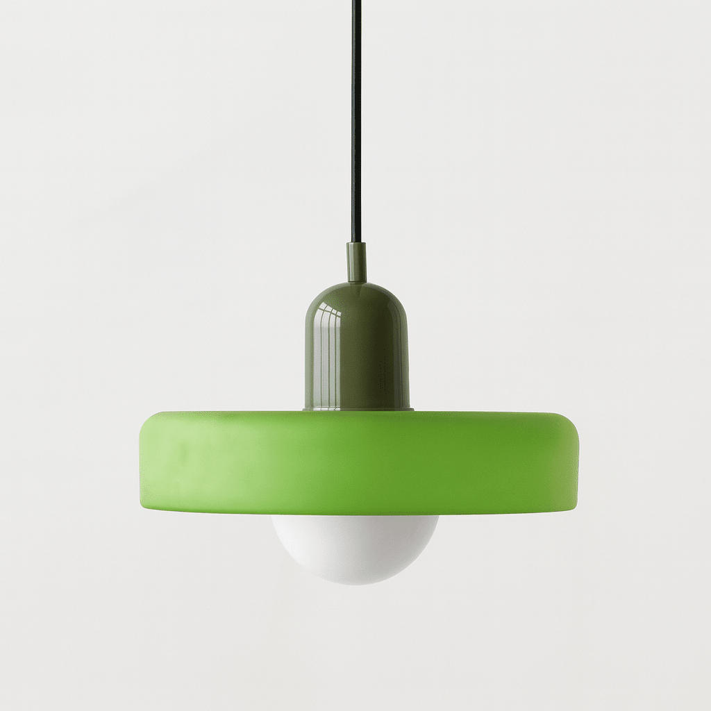 Vertikale Stielglas-Pendelleuchte zur Deckenmontage