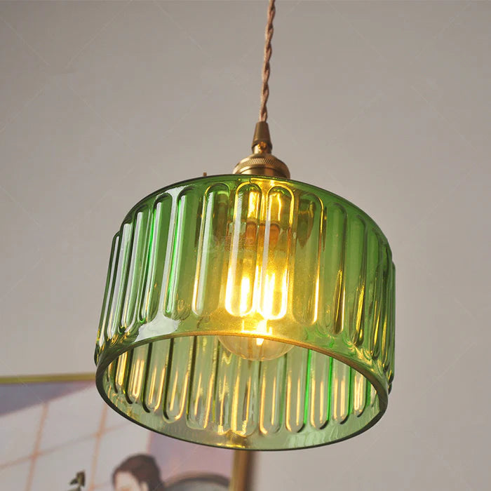 Glasspendel til spisestue | Elegant riflet design