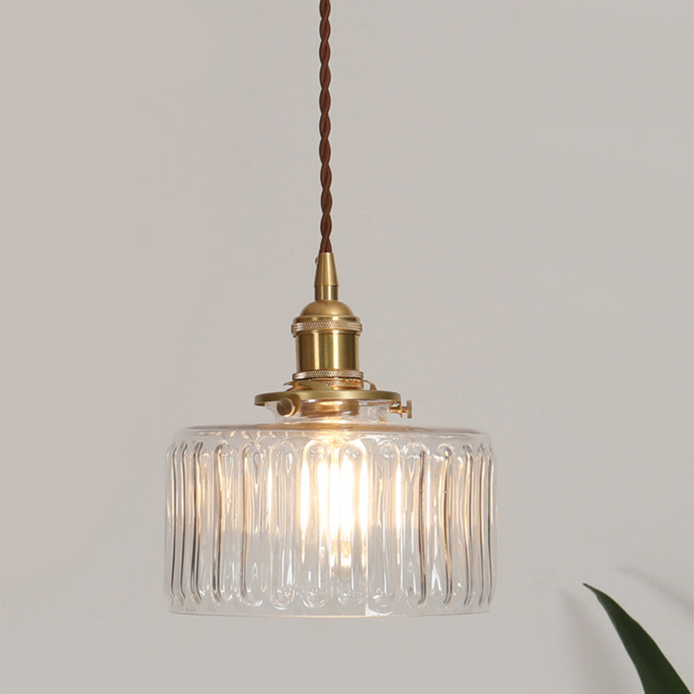 Glasspendel til spisestue | Elegant riflet design
