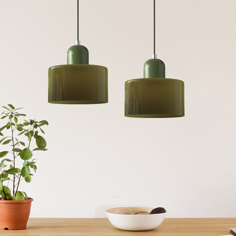 Glasspendel til kjøkkenøy | Fargerik moderne stil