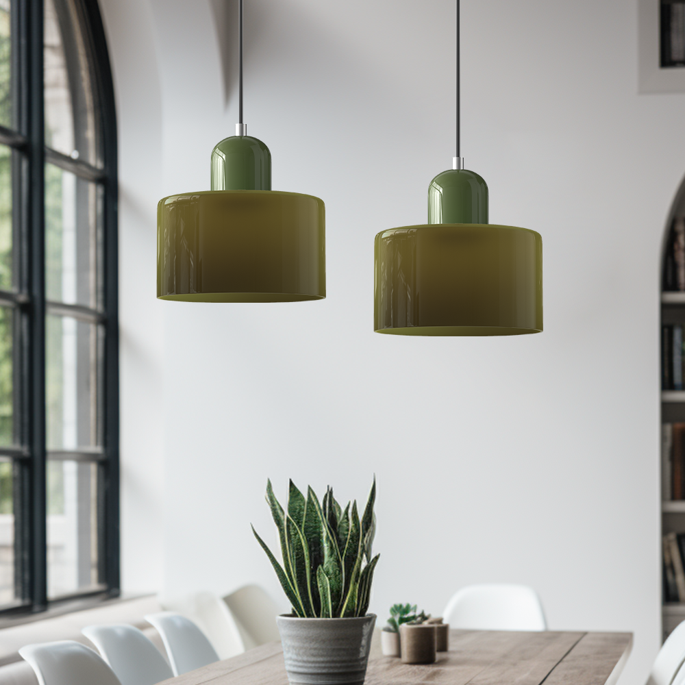 Glasspendel til kjøkkenøy | Fargerik moderne stil