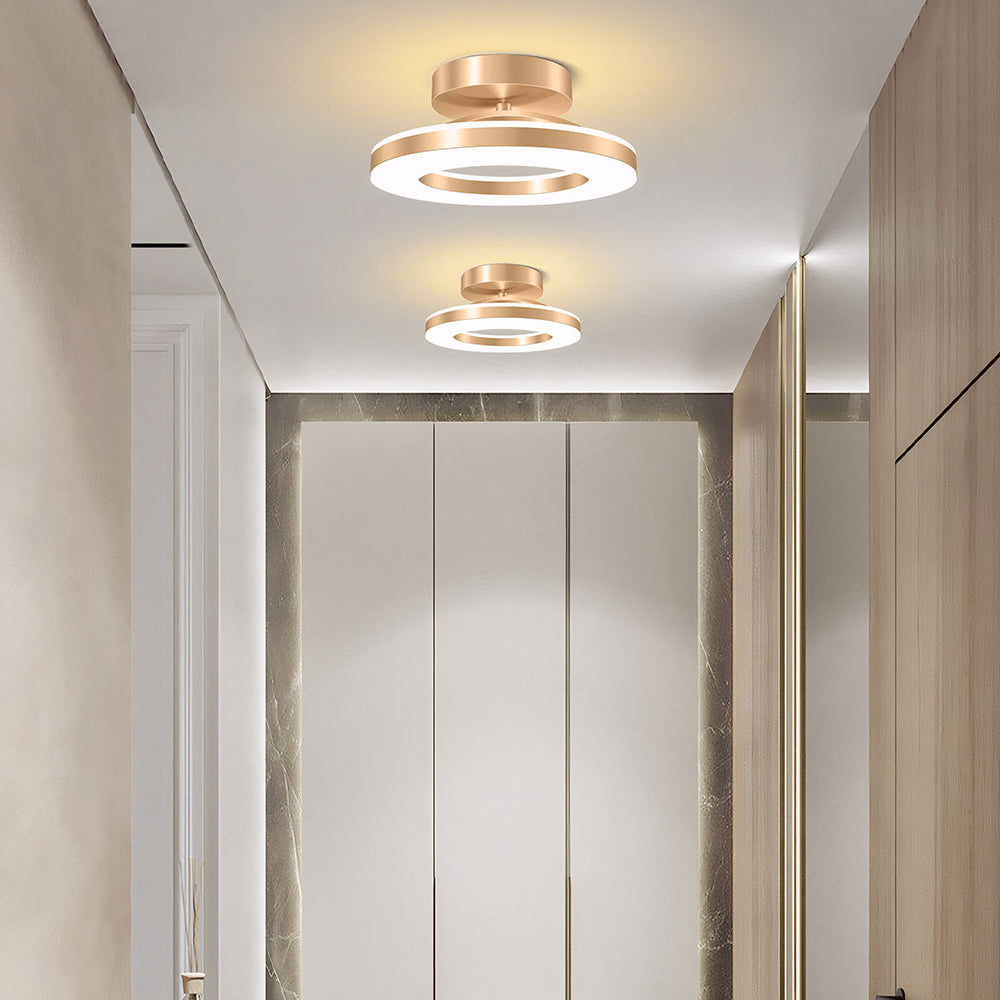 Gullring LED Taklampe | Moderne Innfelt Montering