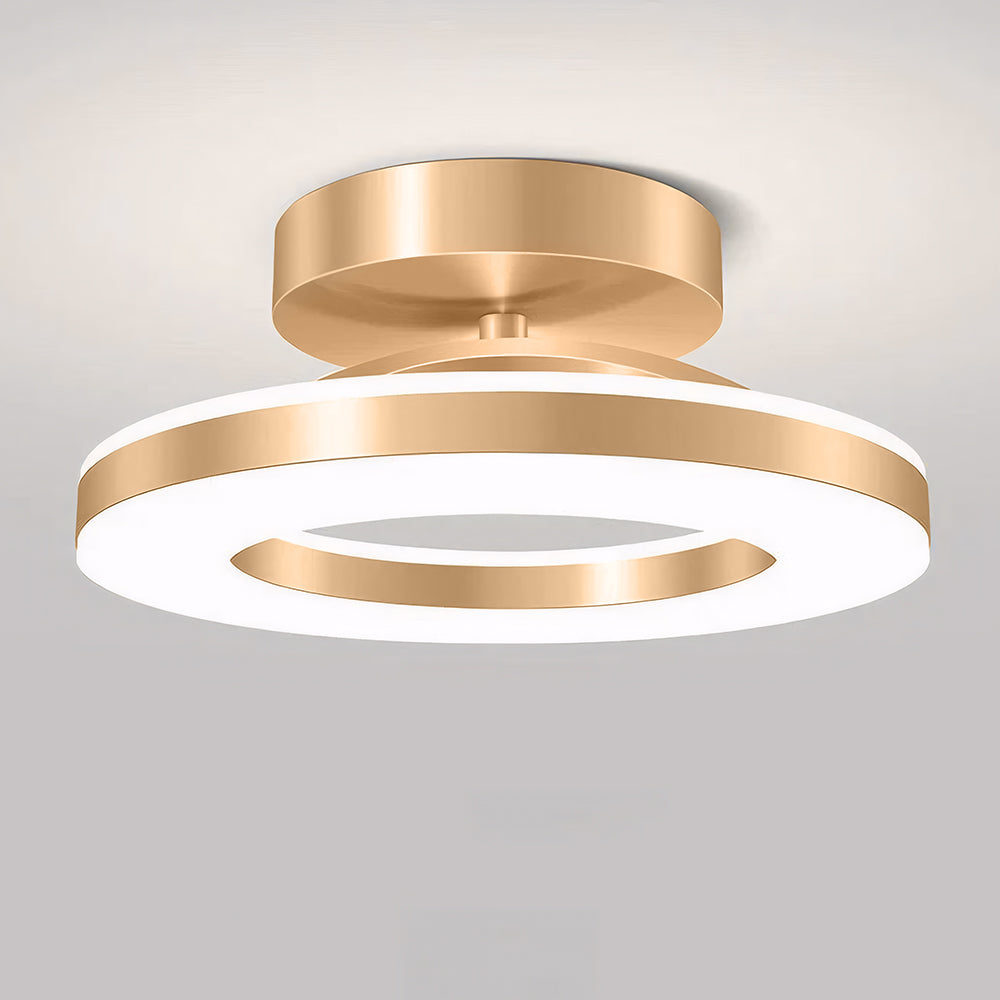 Gullring LED Taklampe | Moderne Innfelt Montering