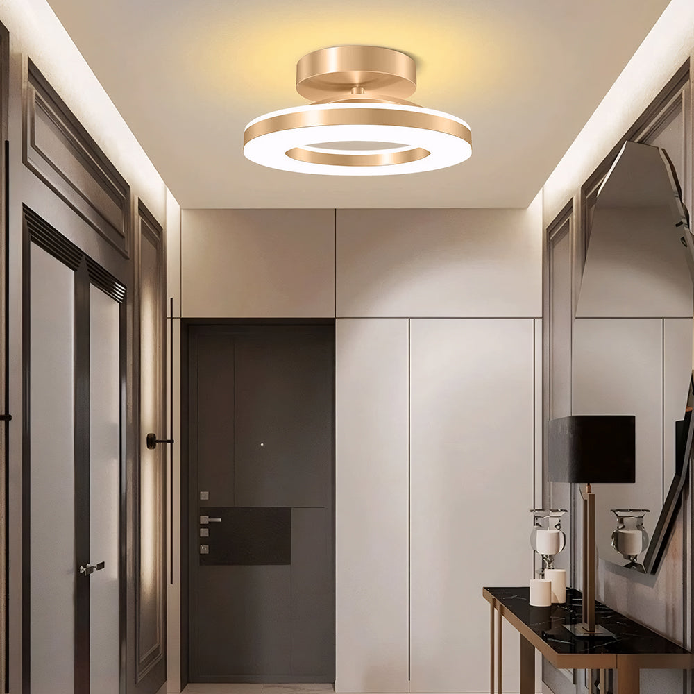 Gullring LED Taklampe | Moderne Innfelt Montering