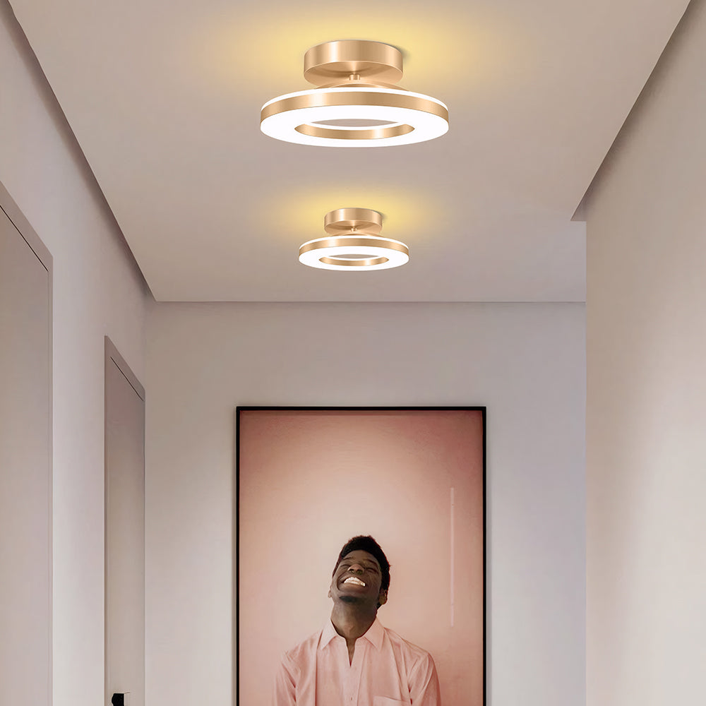 Gullring LED Taklampe | Moderne Innfelt Montering