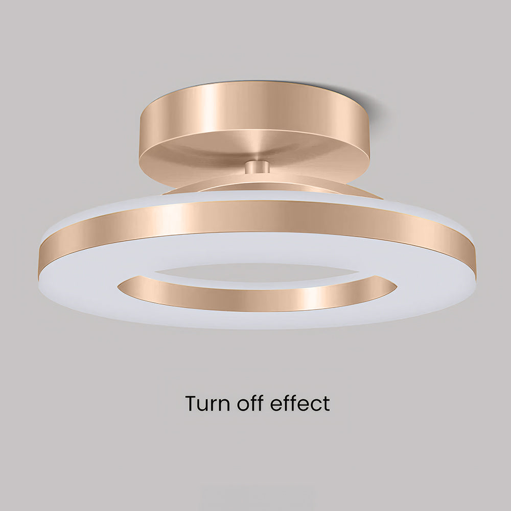 Gullring LED Taklampe | Moderne Innfelt Montering