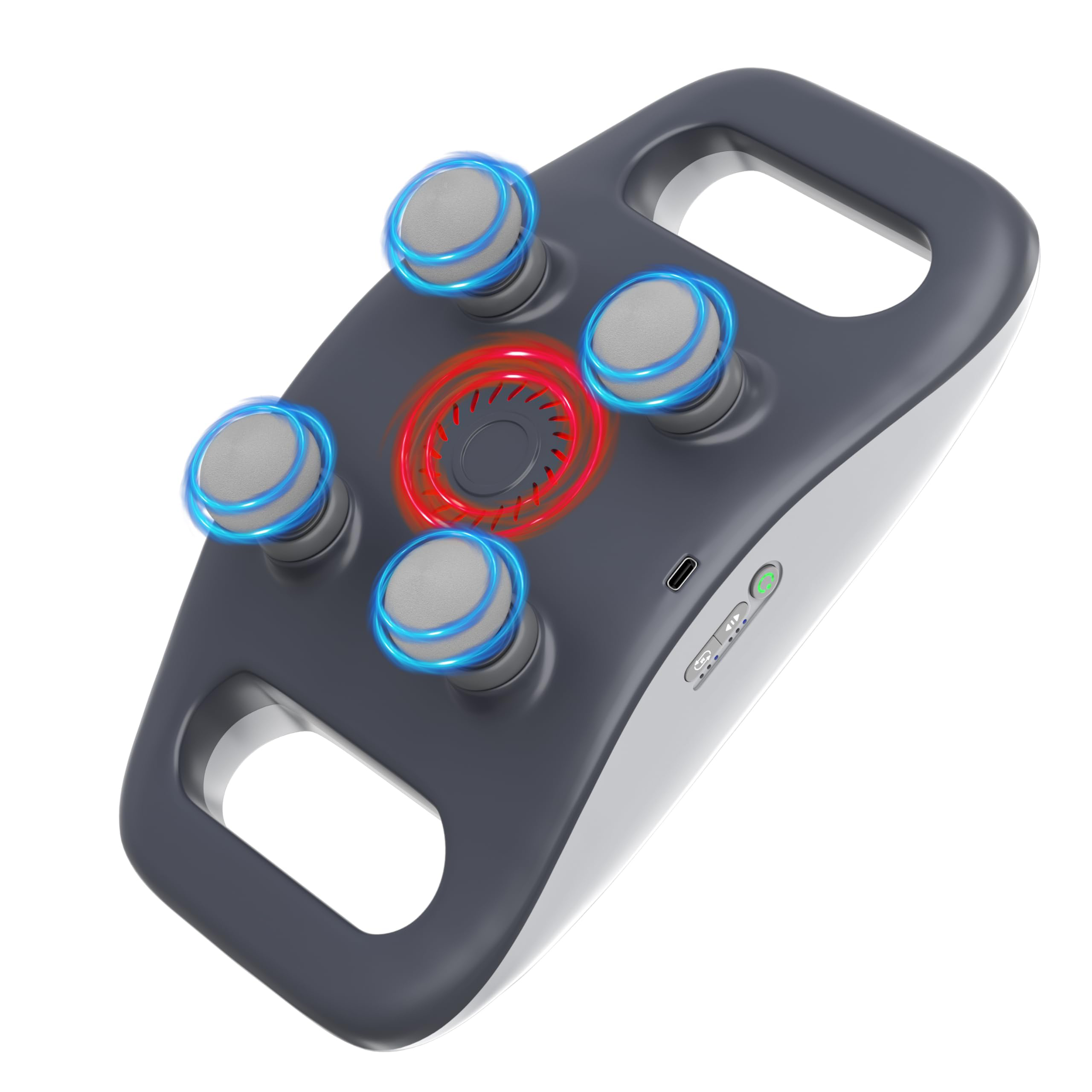 Massaggiatore FlexMotion a 4 Teste con Tecnologia a Luce Rossa