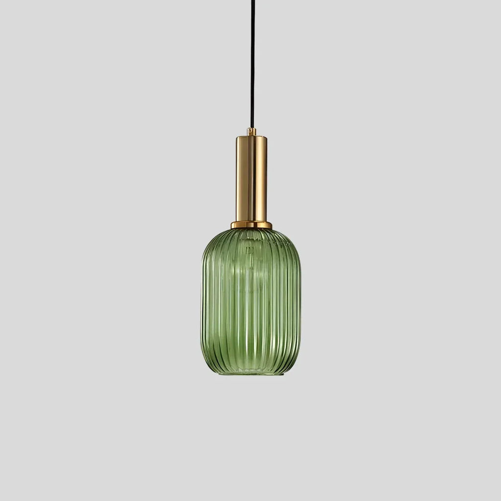 Nordic Vintage Glass Striped Pendeant Light - Orntli
