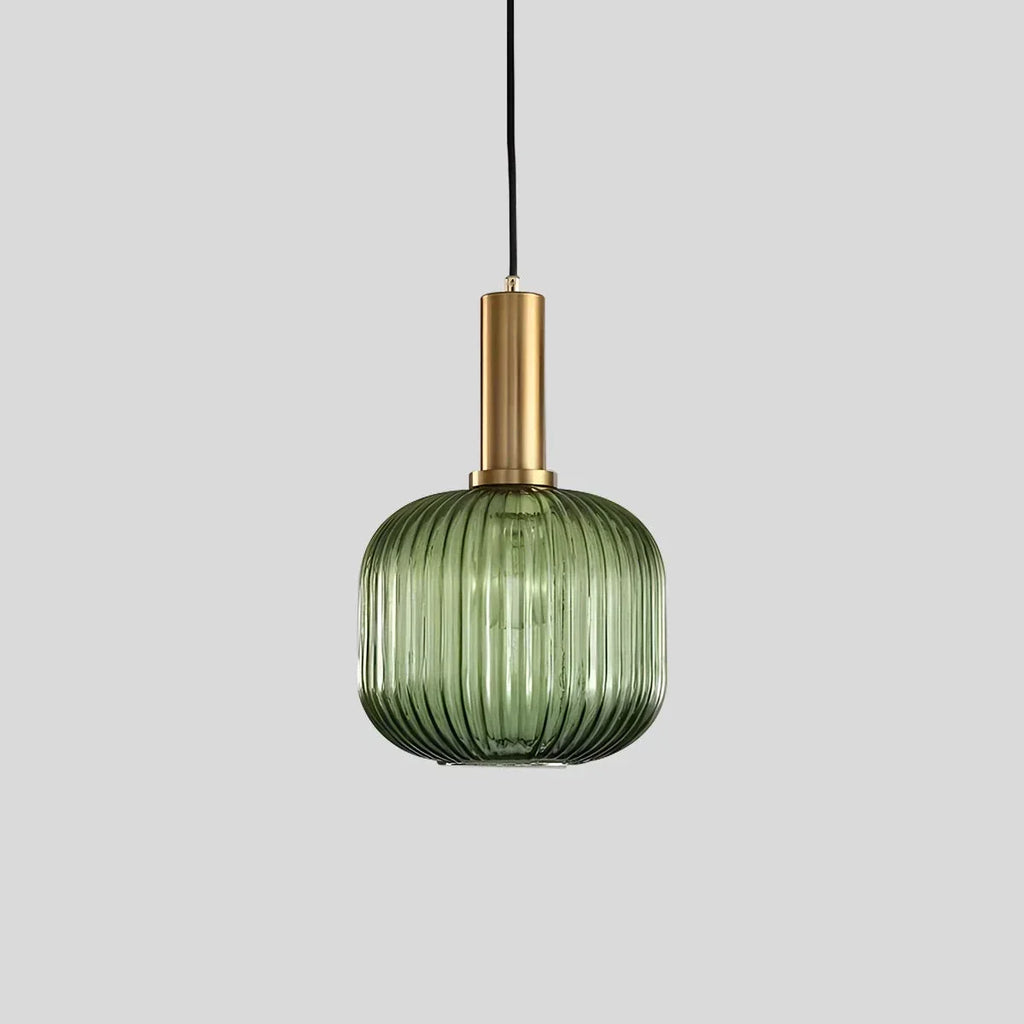 Nordic Vintage Glass Striped Pendeant Light - Orntli