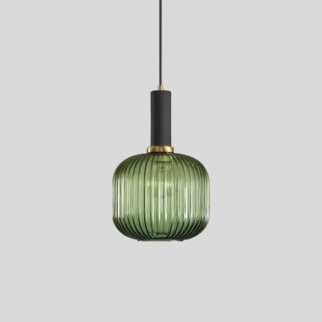 Nordic Vintage Glass Striped Pendeant Light - Orntli