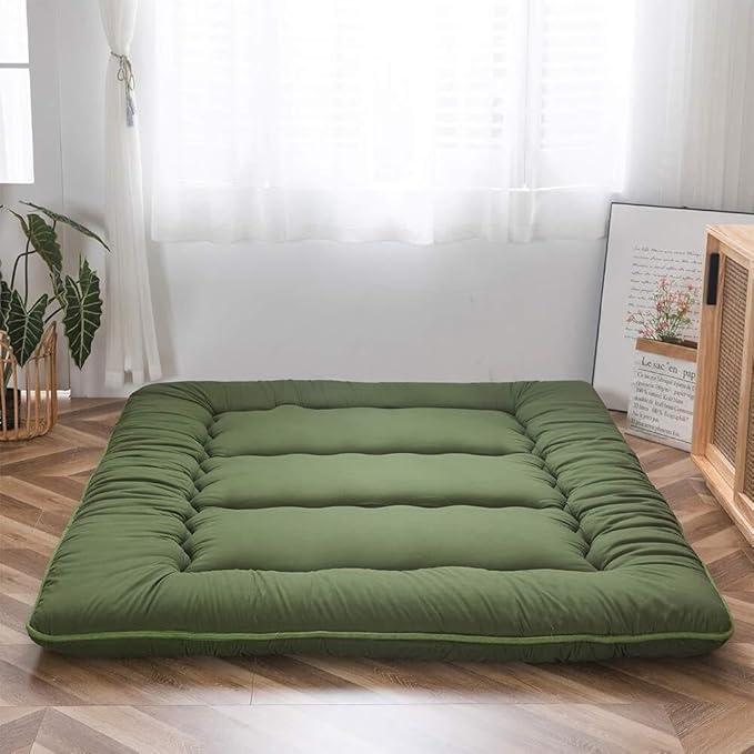 Japanese Floor Bed Four Inch Thick Foldable Futon Mattress For Adults And Kids