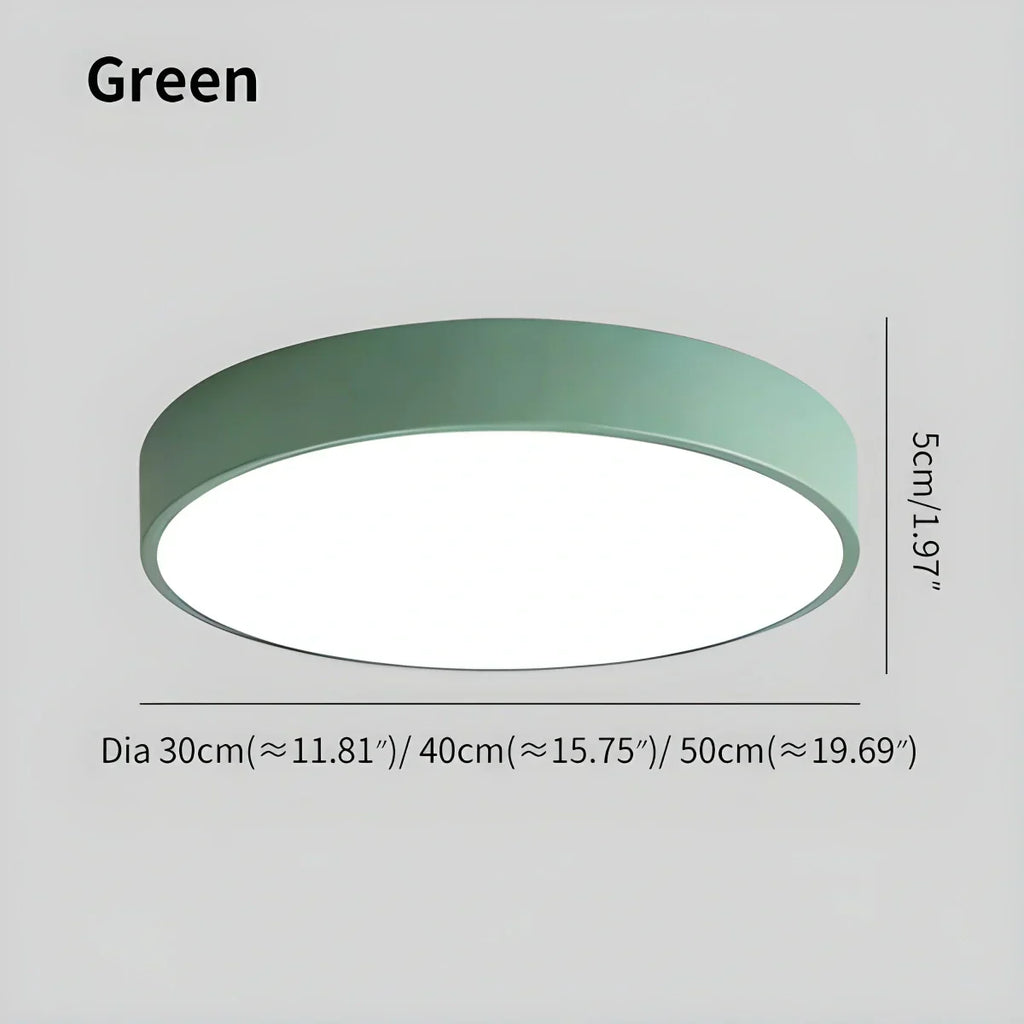 LED minimalistisk cirkulært macaron loftlys - Orntli