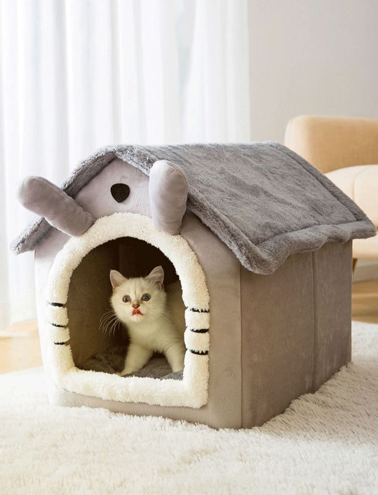 CozyNest Pet House For Small Dogs And Cats With Warmth And Security