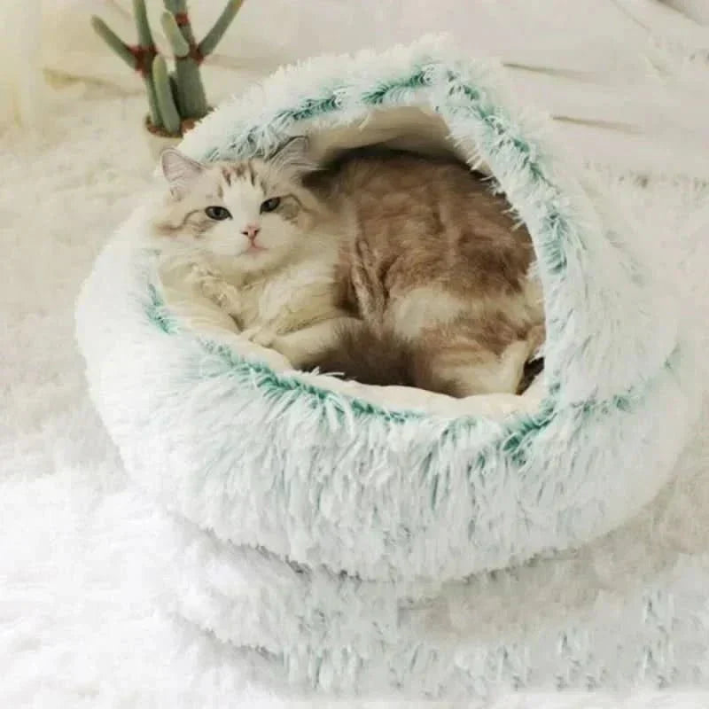 CozyPaws Blød Luksuskurv til Katte og Små Hunde Sikkert Hvilested